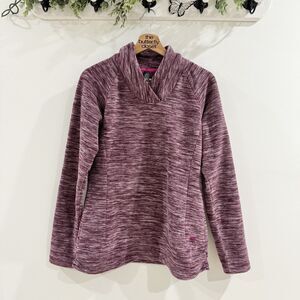 womens mountain hardwear Pullover Fleece Purple Space Dyed Medium
